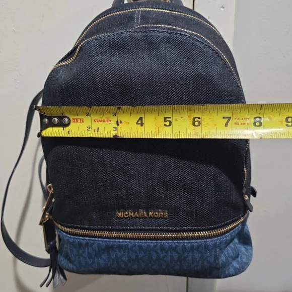 Michael Kors Two-Tone Denim Backpack - Picture 5 of 7